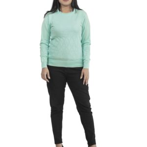 KALPANA Round neck self design pullover