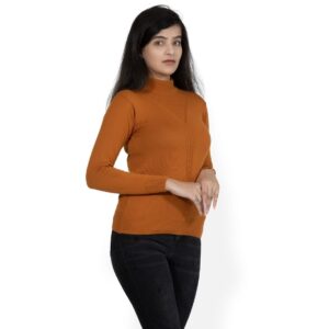 KALPANA Turtle neck pullover with front design