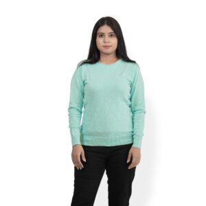 KALPANA Round neck self design pullover